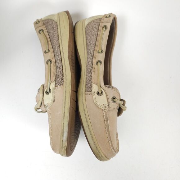 Sperry Angelfish Boat Shoes Color Linen Oat Size 9 9102047 - Picture 5 of 9